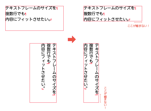 複数行テキストでもテキストフレームをフィット フィット 縦組横組対応のインデ複数行テキストでもテキストフレームをフィット フィット 縦組横組対応のインデザインスクリプト Superframefit Jsx Indeisgn Script Fit フレーム フレームを内容にフィット Shock